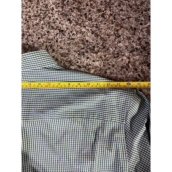 Mens Izod Non-Iron Stretch Gingham Check Dress Shirt 3XLT Cotton Polyester Blend - Picture 10 of 10